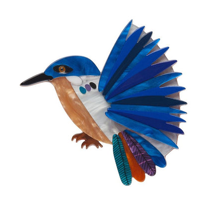 Erstwilder - Kyrie Kingfisher Brooch (Jocelyn Proust) (2022) - 20th Century Artifacts