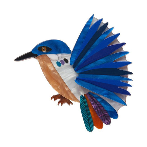 Erstwilder - Kyrie Kingfisher Brooch (Jocelyn Proust) - 20th Century Artifacts