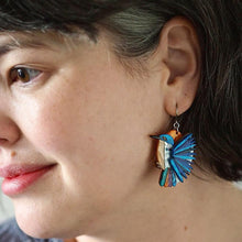 Load image into Gallery viewer, Erstwilder - Kyrie Kingfisher Drop Earrings (Jocelyn Proust 2022) - 20th Century Artifacts
