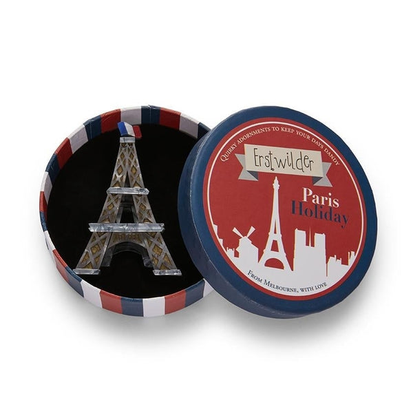 Erstwilder - La Dame de Fer Eiffel Tower Brooch - 20th Century Artifacts