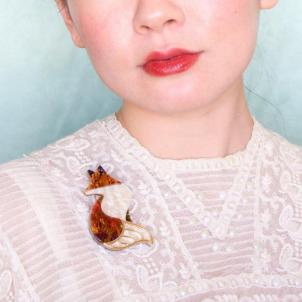 Erstwilder - La Formidable Fauve Fox Brooch (2023) - 20th Century Artifacts