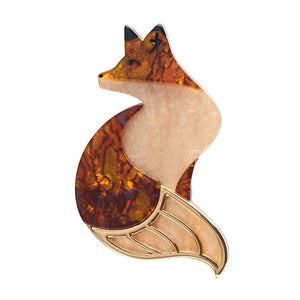 Erstwilder - La Formidable Fauve Fox Brooch - 20th Century Artifacts