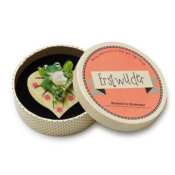 Erstwilder - Lachy of the Lily Frog Brooch (2016) - 20th Century Artifacts