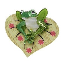Load image into Gallery viewer, Erstwilder - Lachy of the Lily Frog Brooch (2016) - 20th Century Artifacts