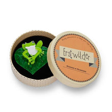 Load image into Gallery viewer, Erstwilder - Lachy of the Lily Frog Brooch (2020) - 20th Century Artifacts
