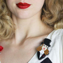 Load image into Gallery viewer, Erstwilder - Lady Astaire Ginger Rogers Brooch (2019) - 20th Century Artifacts