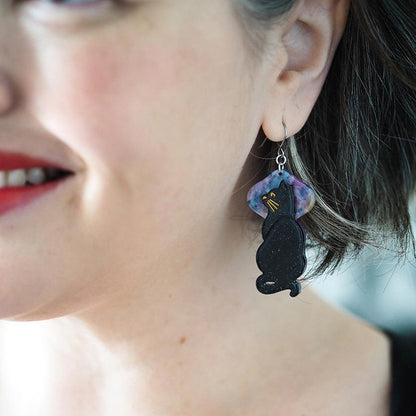 Erstwilder - Le Chat Miaule Drop Earrings (2023) - 20th Century Artifacts