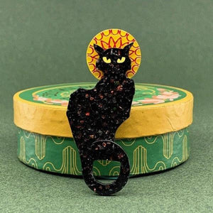 Erstwilder - Le Chat Noir Cat Brooch (2020) - 20th Century Artifacts