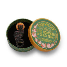 Load image into Gallery viewer, Erstwilder - Le Chat Noir Cat Brooch (2020) - 20th Century Artifacts