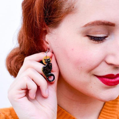 Erstwilder - Le Chat Noir Cat Earrings (2020) - 20th Century Artifacts