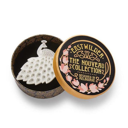 Erstwilder - Le Peacock Royal Brooch (white) (2021) - 20th Century Artifacts