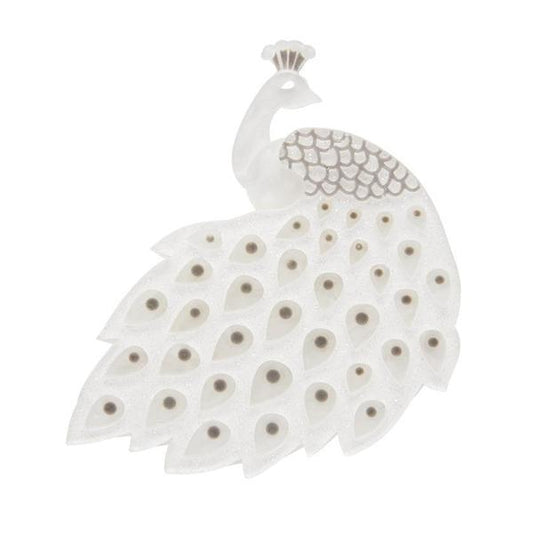 Erstwilder - Le Peacock Royal Brooch (white) (2021) - 20th Century Artifacts