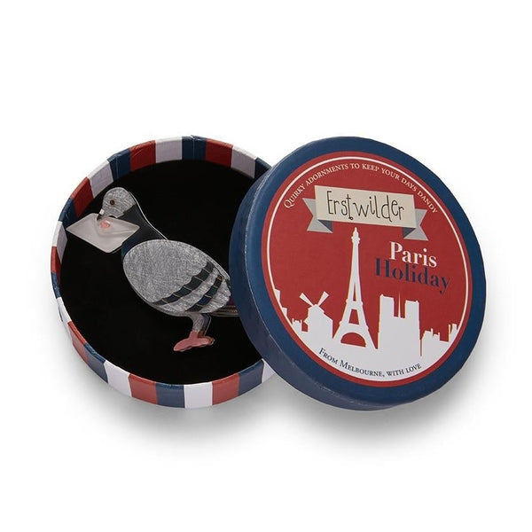 Erstwilder - Le Préposé Pigeon Brooch - 20th Century Artifacts