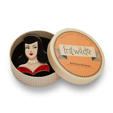 Load image into Gallery viewer, Erstwilder - Leading Lady Lauren Bacall Brooch (2019) - 20th Century Artifacts