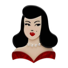 Load image into Gallery viewer, Erstwilder - Leading Lady Lauren Bacall Brooch (2019) - 20th Century Artifacts