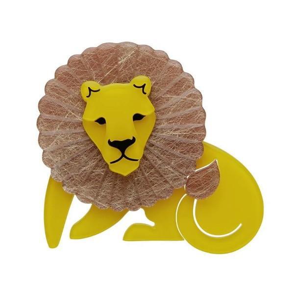Erstwilder - Len the Lion Brooch (2020) - 20th Century Artifacts