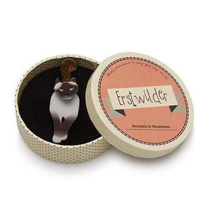 Erstwilder - Lena Green-Eyed Birman Cat Brooch (2016) - 20th Century Artifacts
