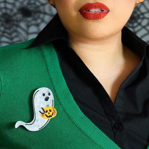 Erstwilder - Lil Boo Ghost Brooch (2019) - 20th Century Artifacts