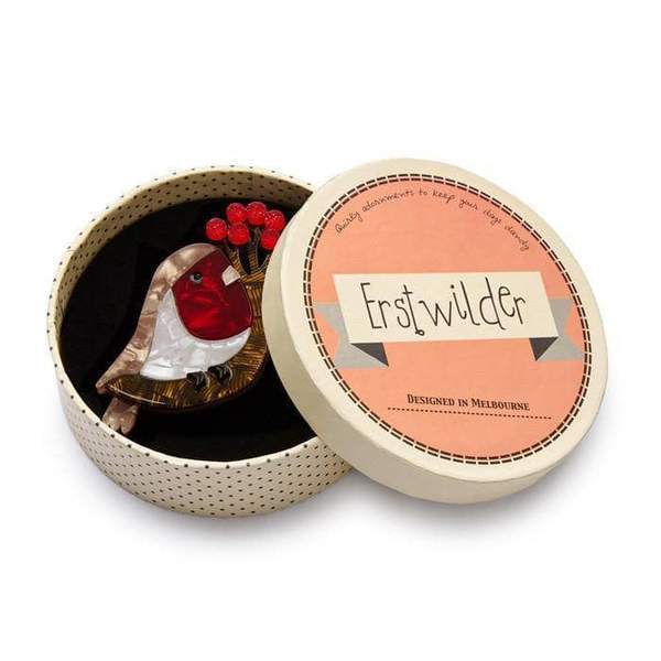 Erstwilder - Little Red-Breast Robin Brooch (2017) - 20th Century Artifacts