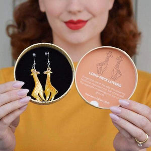 Erstwilder - Long-Neck Lovers Giraffe Earrings (2018) - 20th Century Artifacts
