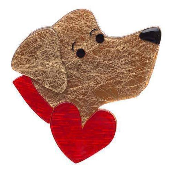 Erstwilder - Longing Larry Labrador Dog Brooch (2014) - 20th Century Artifacts