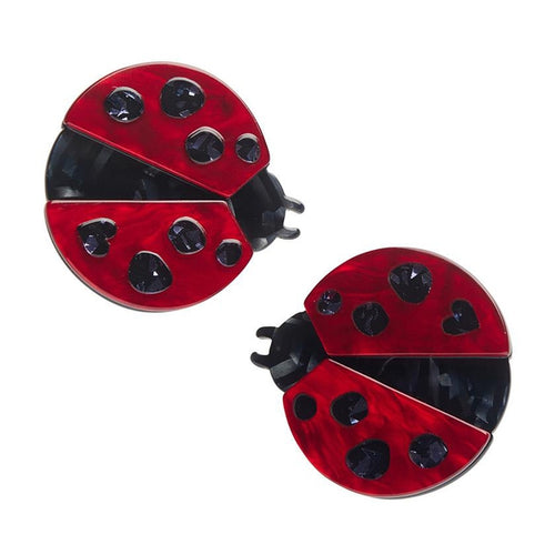 Erstwilder - Lou-Lou Ladybug Hair Clips - 20th Century Artifacts