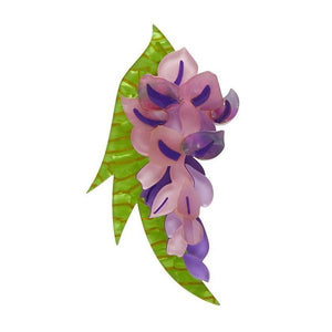 Erstwilder - Lovers' Lane Wisteria Brooch - 20th Century Artifacts