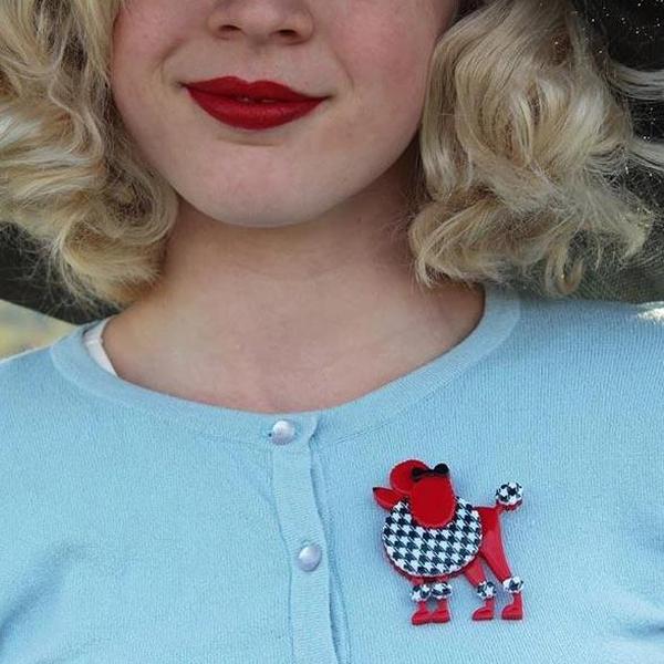 Erstwilder - Madame Amore Poodle Brooch (2016) - 20th Century Artifacts