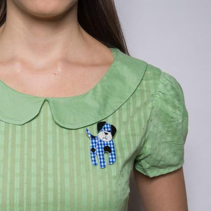 Erstwilder - Madeline the Muddled Mutt Dog Brooch (2017) - 20th Century Artifacts