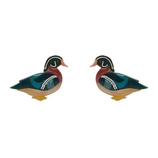 Erstwilder - Mallard Ballard Duck Stud Earrings (2020) - 20th Century Artifacts