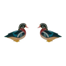 Load image into Gallery viewer, Erstwilder - Mallard Ballard Duck Stud Earrings (2020) - 20th Century Artifacts