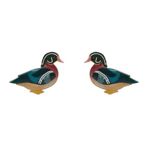 Erstwilder - Mallard Ballard Duck Stud Earrings (2020) - 20th Century Artifacts