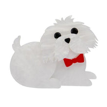 Load image into Gallery viewer, Erstwilder - Marc the Maltese Brooch (2019) - 20th Century Artifacts
