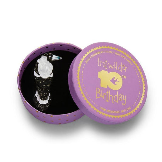 Erstwilder - Marjorie Magpie Brooch (2021) - 20th Century Artifacts