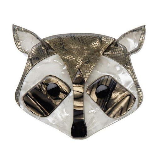 Erstwilder - Masked Trickster Raccoon Brooch (2017) - 20th Century Artifacts