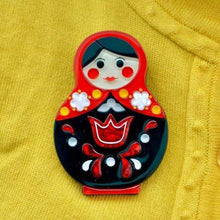 Load image into Gallery viewer, Erstwilder - Matryoshka Memories Toy Brooch (2018) - 20th Century Artifacts