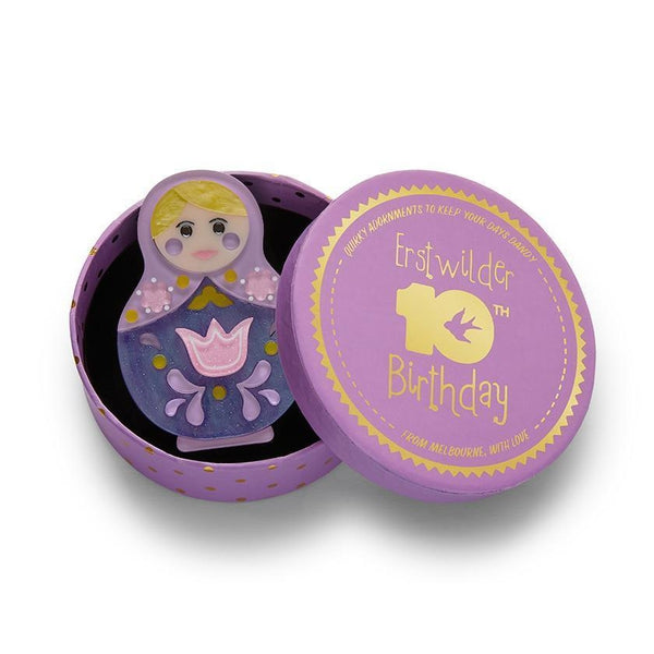 Erstwilder - Matryoshka Memories Toy Brooch (2021) - 20th Century Artifacts
