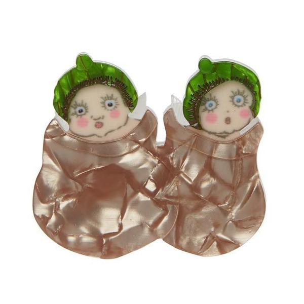 Erstwilder - May Gibbs Snugglepot & Cuddlepie Brooch (2017) (pre-loved) - 20th Century Artifacts