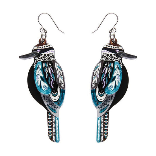 Erstwilder - Melanie Hava - The Kookaburra 'Gunggaga' Earrings - 20th Century Artifacts