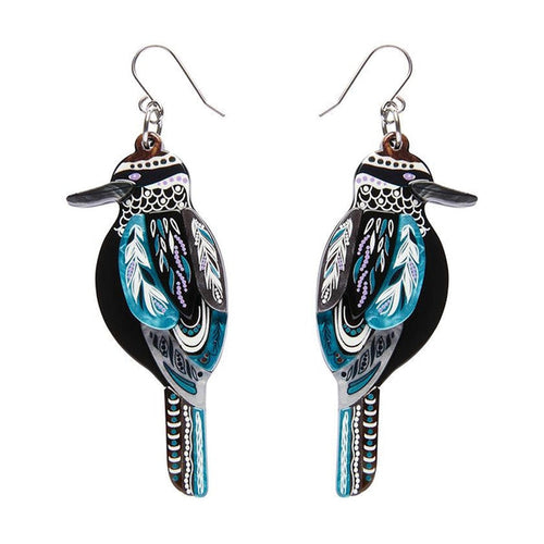 Erstwilder - Melanie Hava - The Kookaburra 'Gunggaga' Earrings - 20th Century Artifacts