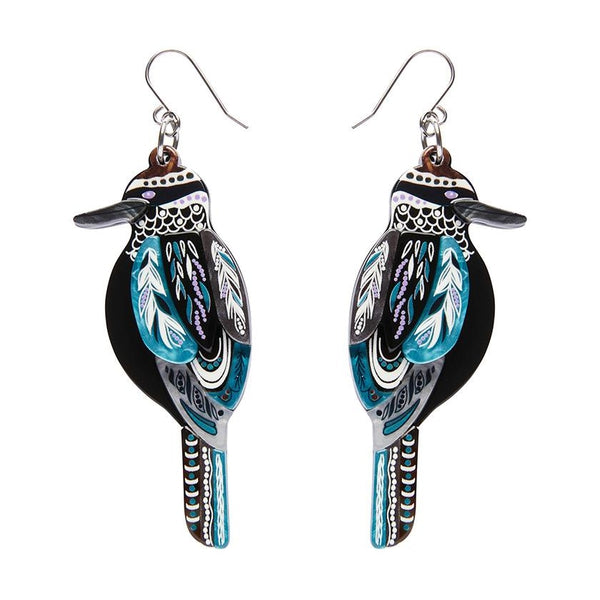 Erstwilder - Melanie Hava - The Kookaburra 'Gunggaga' Earrings - 20th Century Artifacts