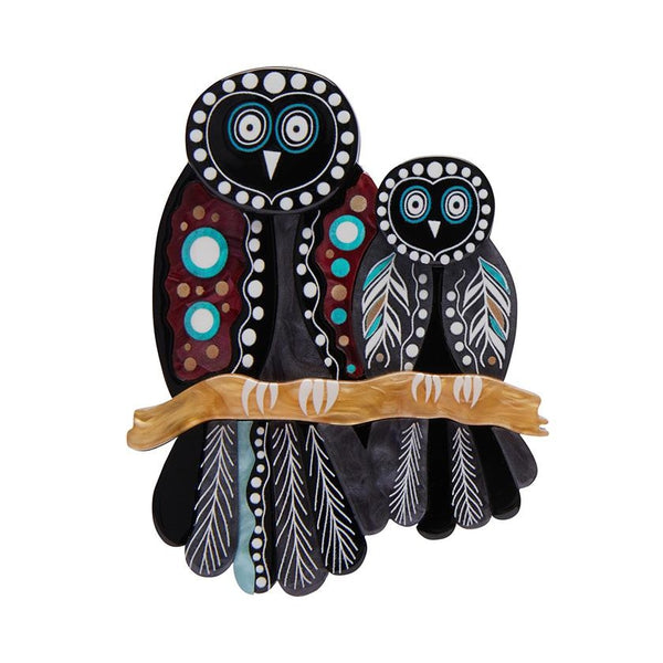 Erstwilder - Melanie Hava - The Owl 'Gugu' Brooch - 20th Century Artifacts
