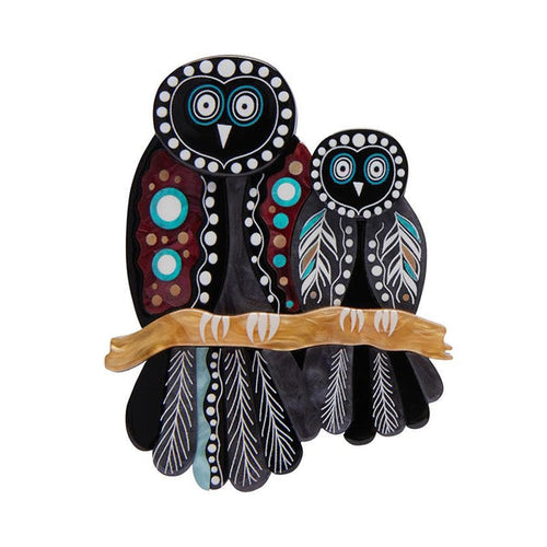 Erstwilder - Melanie Hava - The Owl 'Gugu' Brooch - 20th Century Artifacts