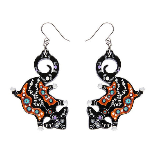 Erstwilder - Melanie Hava - The Possum 'Midin' Earrings - 20th Century Artifacts