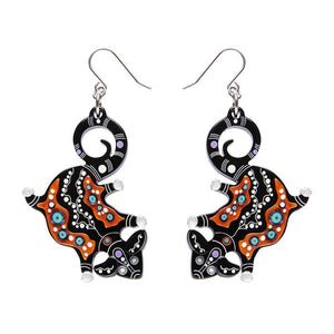 Erstwilder - Melanie Hava - The Possum 'Midin' Earrings - 20th Century Artifacts