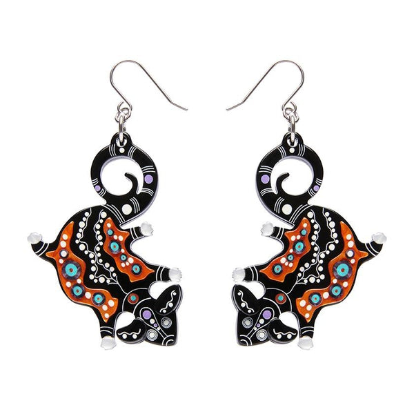 Erstwilder - Melanie Hava - The Possum 'Midin' Earrings - 20th Century Artifacts
