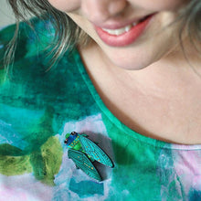 Load image into Gallery viewer, Erstwilder - Melodic Moments Cicada Brooch (Jocelyn Proust 2022) - 20th Century Artifacts