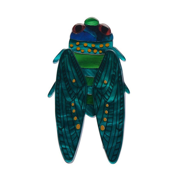 Erstwilder - Melodic Moments Cicada Brooch (Jocelyn Proust 2022) - 20th Century Artifacts