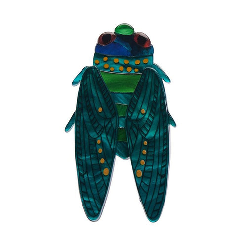 Erstwilder - Melodic Moments Cicada Brooch (Jocelyn Proust) - 20th Century Artifacts