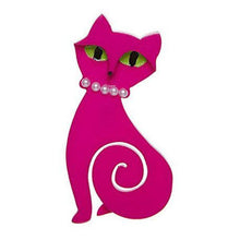 Load image into Gallery viewer, Erstwilder - Meow at Midnight Brooch (2016) (imperfect) - 20th Century Artifacts